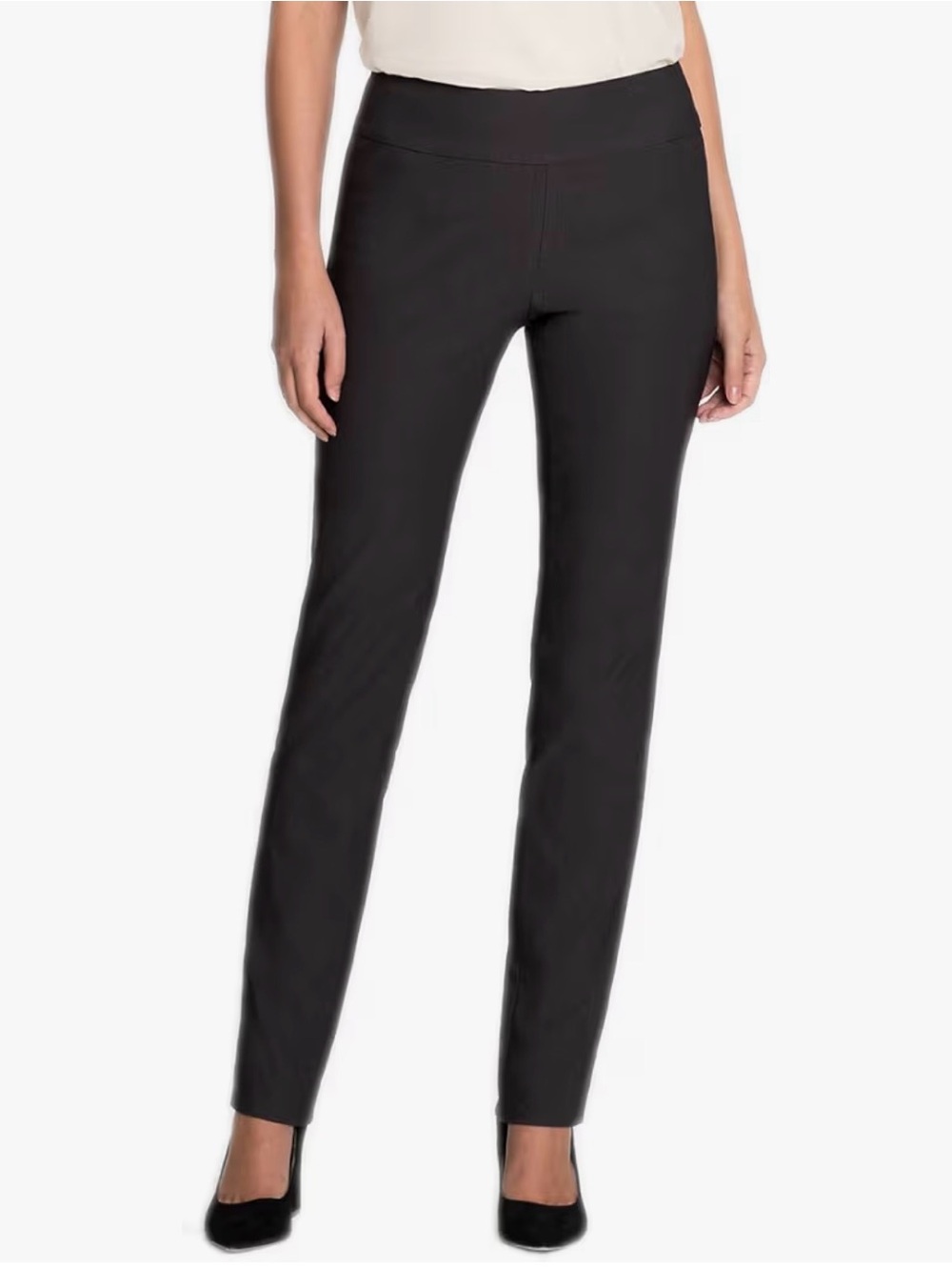 NIC+ZOE Wonderstretch Pocket Straight Leg Pants in Phantom Size 4 NEW